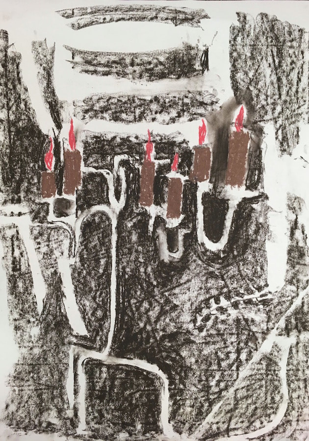 630x900 richard allman's weekly drawing group blog - Negative Space Chair Drawing