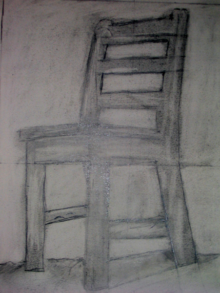 451x600 drawing basics drawing without symbols on the right side - Negative Space Chair Drawing