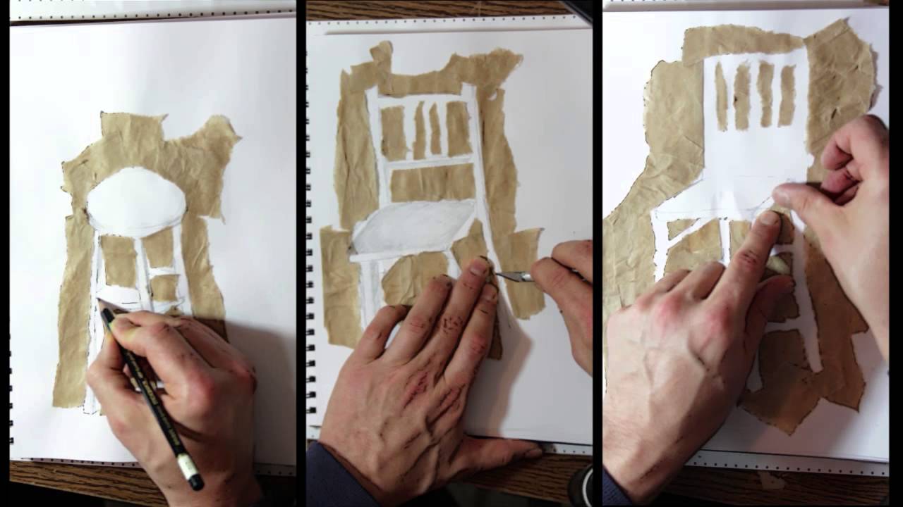1280x720 drawing chairs in negative space - Negative Space Chair Drawing