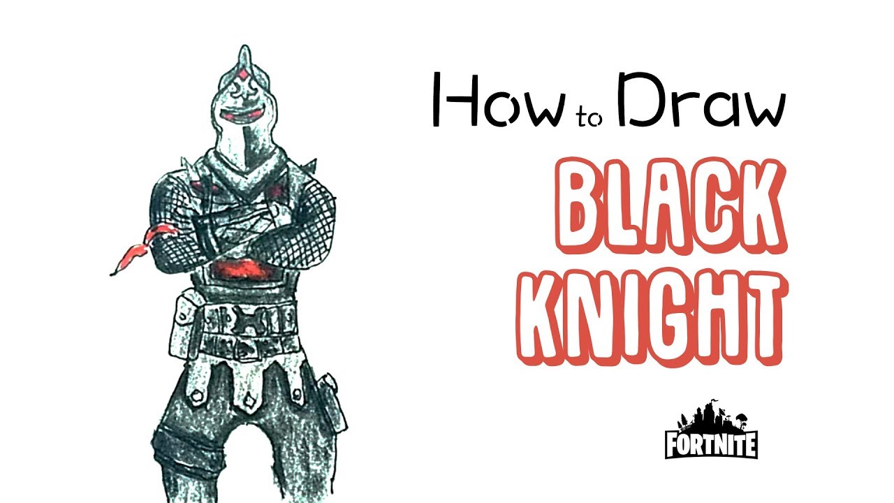 1280x720 how to draw the black knight from fortnite - Negro Drawing