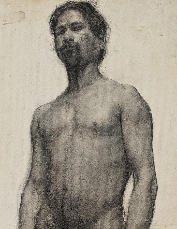 696x900 study of a negro man drawing - Negro Drawing