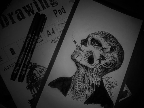 500x375 zombie boy, lo hermoso dd on we heart it - Negro Drawing