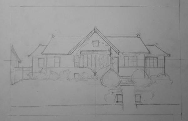 600x385 portrait of a home the story and the drawing building drawings - Neighborhood Drawing