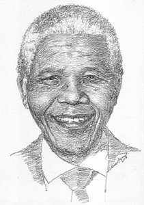211x300 Nelson Mandela Drawing - Nelson Mandela Drawing