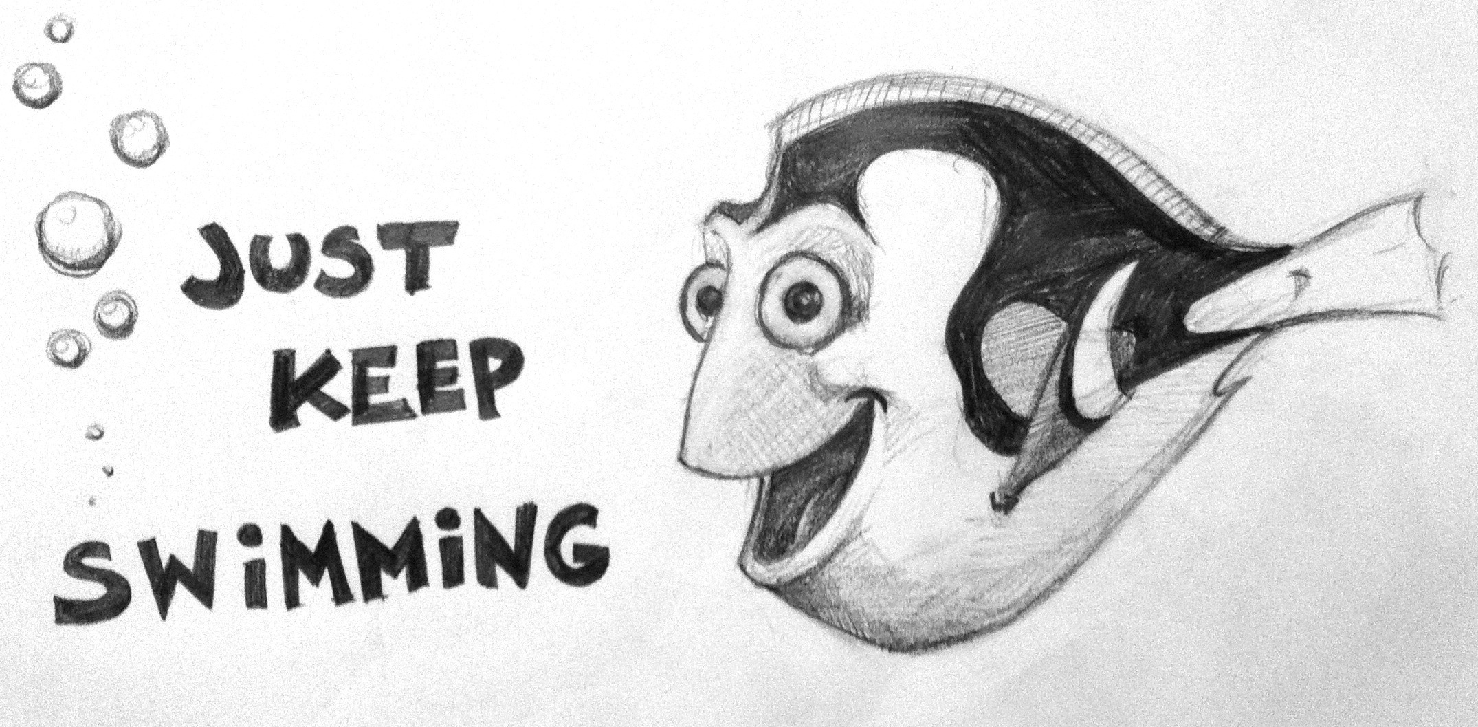 2150x1057 dory drawing - Nemo And Dory Drawing