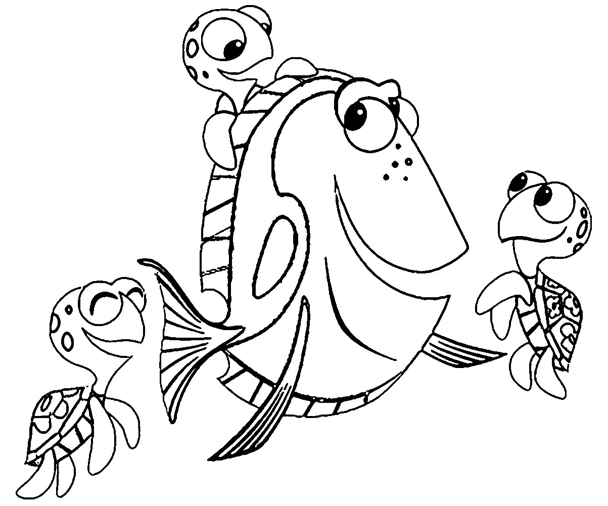 1203x1001 Finding Nemo Drawing Drawing Skill - Nemo Drawing