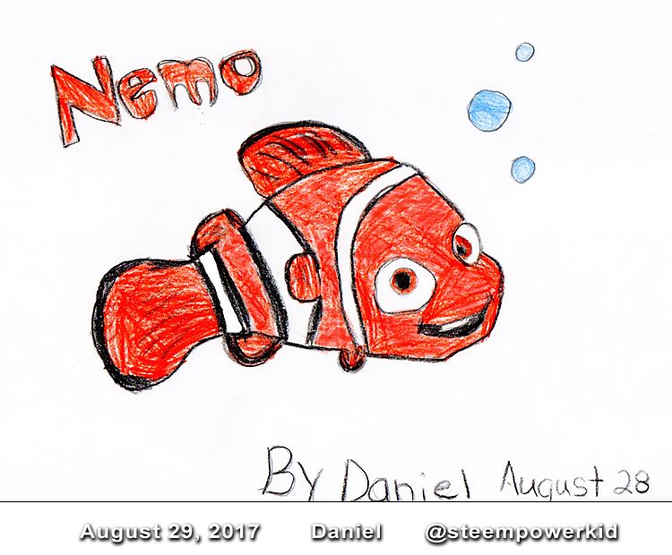 750x620 Finding Nemo Drawing - Nemo Drawing