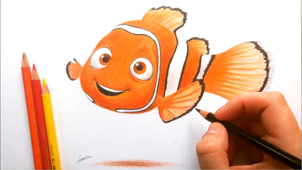 1280x720 drawing nemo from disneys 'finding nemo'! fan art - Nemo Drawing