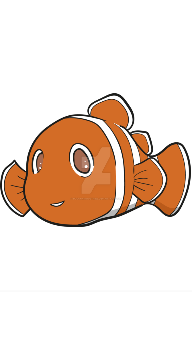 670x1191 Drawing Nemo Clown Fish Transparent Png Clipart Free Download - Nemo Fish Drawing