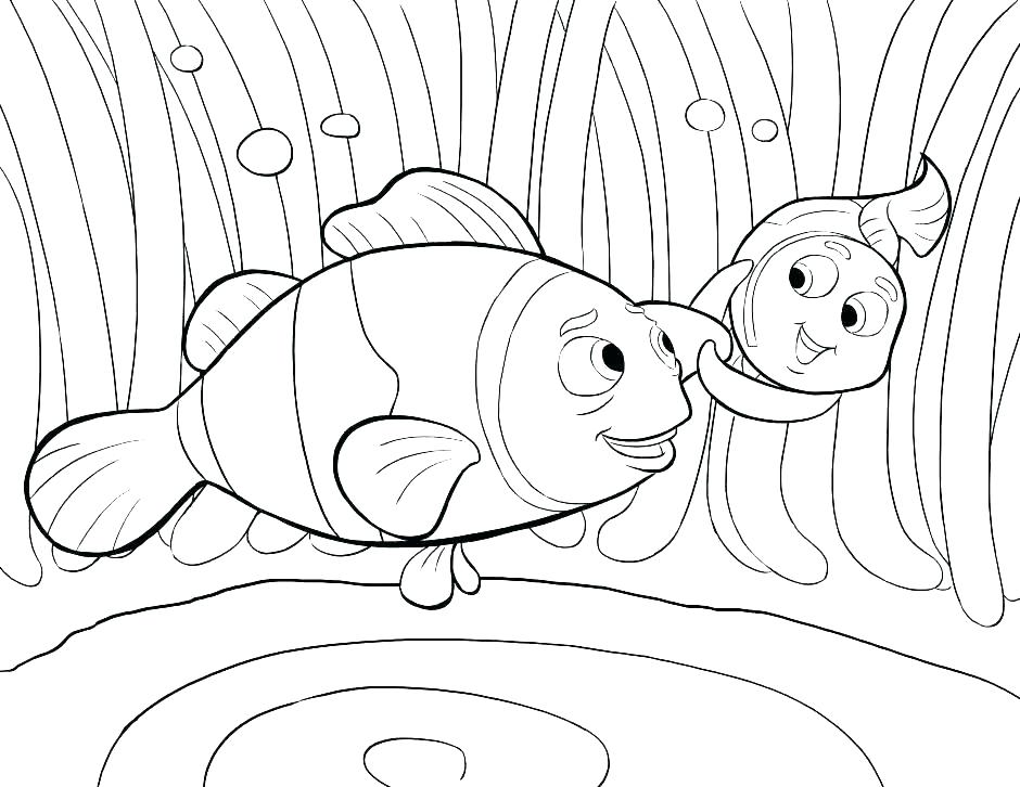 940x726 Finding Nemo Free Printable Coloring Pages Fish Drawing - Nemo Fish Drawing