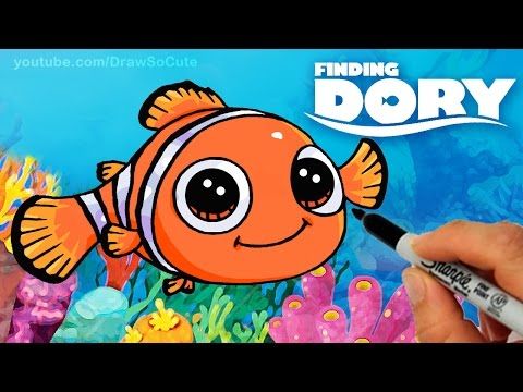 480x360 How To Draw Nemo Step - Nemo Fish Drawing