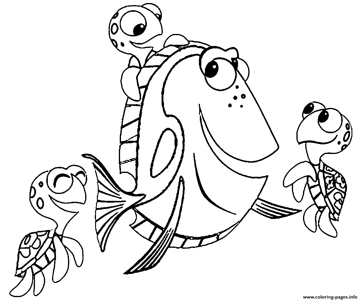 1203x1001 Nemo Fish Coloring Pages Printable Coloring - Nemo Fish Drawing