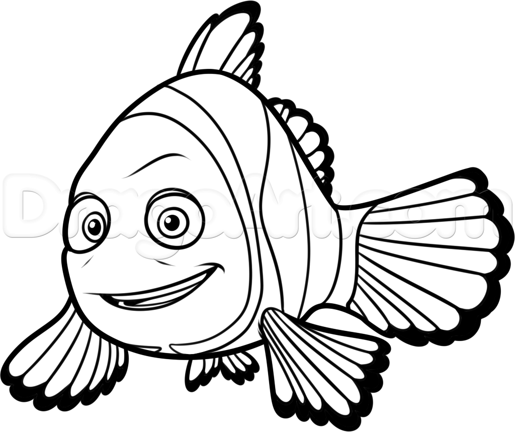 Nemo Outline Drawing at PaintingValley.com | Explore collection of Nemo ...