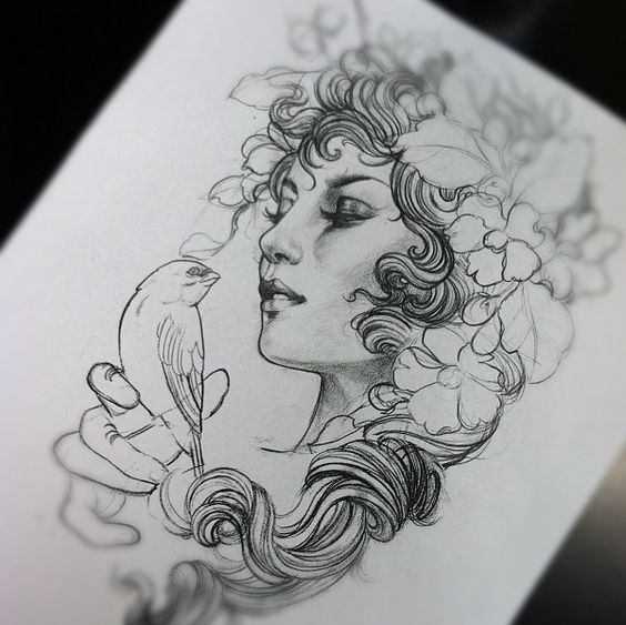 564x563 neo traditional drawings - Neo Traditional Drawings