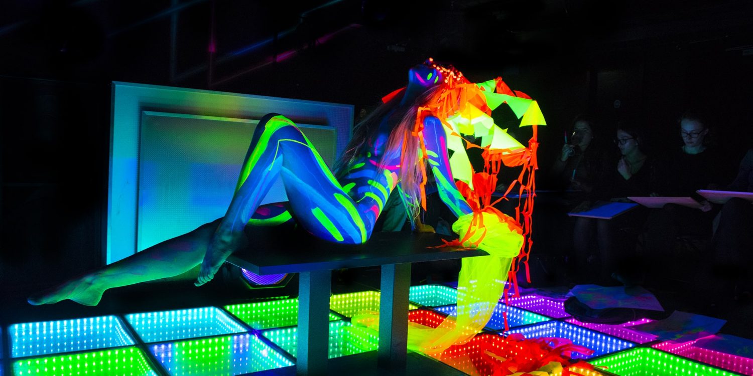 1500x750 my first time - Neon Drawing