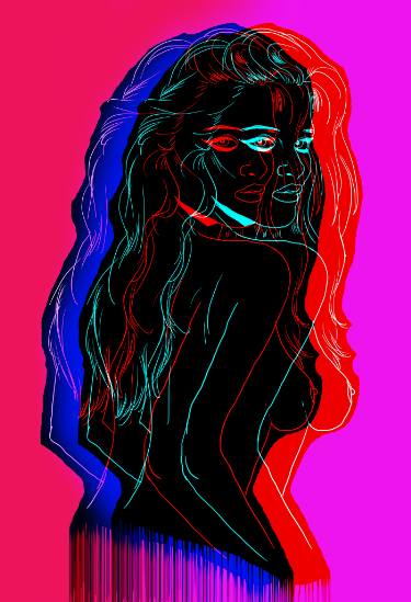 375x549 neon demon drawing - Neon Drawing