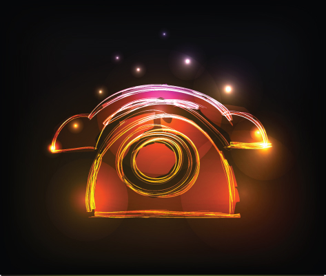 473x401 hand drawing neon light art elements vector free download - Neon Light Drawing