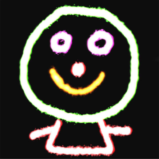 512x512 magic glow drawing desk - Neon Light Drawing