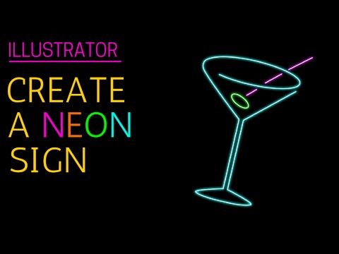 480x360 make a neon sign in illustrator - Neon Light Drawing