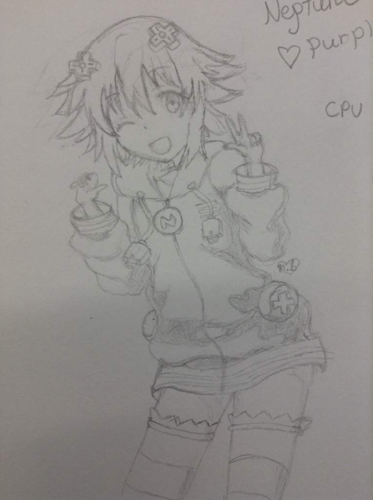 764x1024 Neptune Drawing Neptunia Rp Community Amino - Neptune Drawing