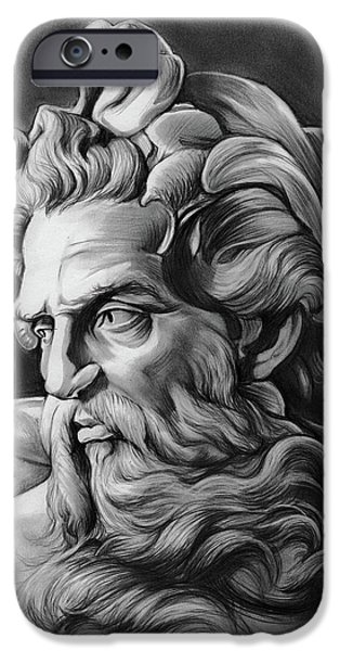 314x600 Neptune God Iphone Cases Fine Art America - Neptune God Drawing
