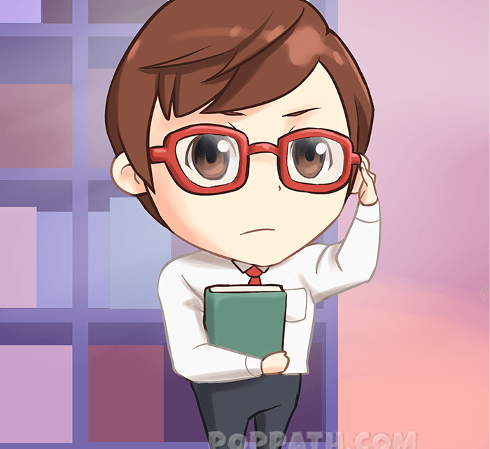 700x642 how to draw a chibi nerd pop path - Nerd Drawing