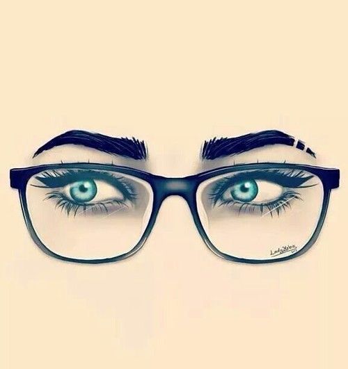 500x531 nerd girl drawing girl art artistic drawing nerd art pictures - Nerd Glasses Drawing