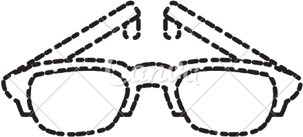 440x199 nerd glasses - Nerd Glasses Drawing