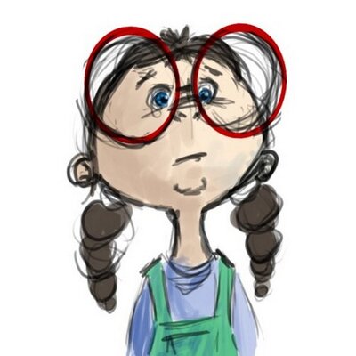 400x400 nerd girl problems - Nerdy Girl Drawing