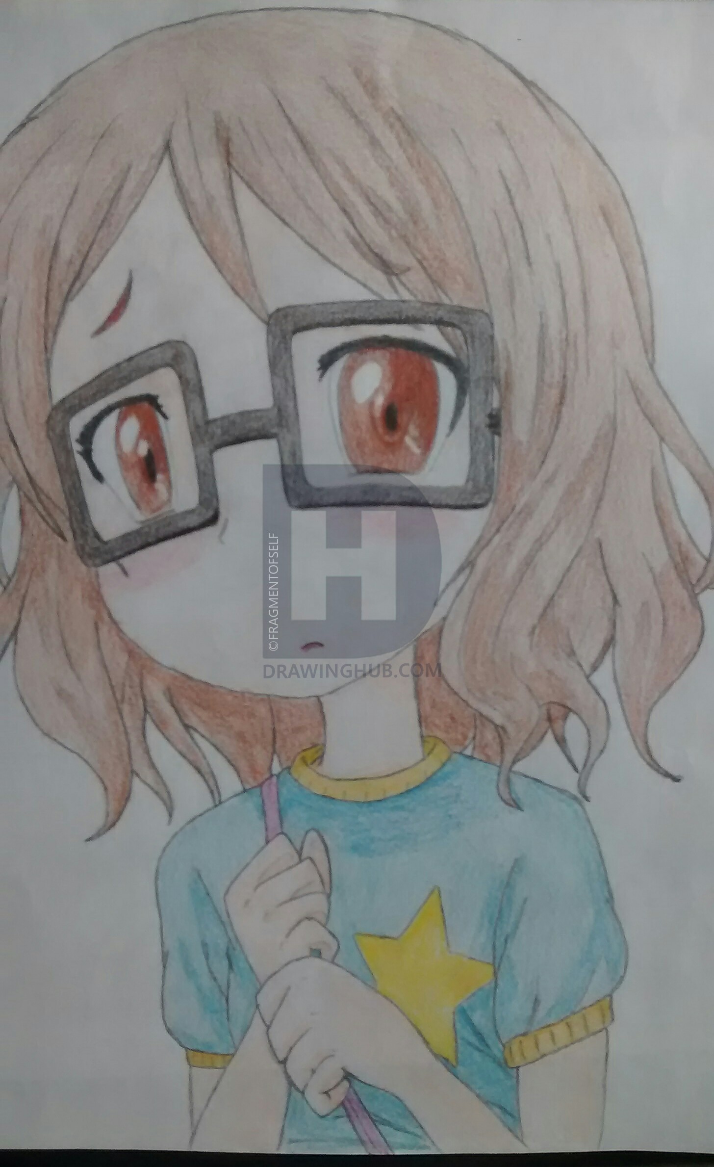 1456x2379 Nerdy Girl Drawing - Nerdy Girl Drawing