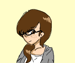 300x250 Nerdy Girl Drawing - Nerdy Girl Drawing