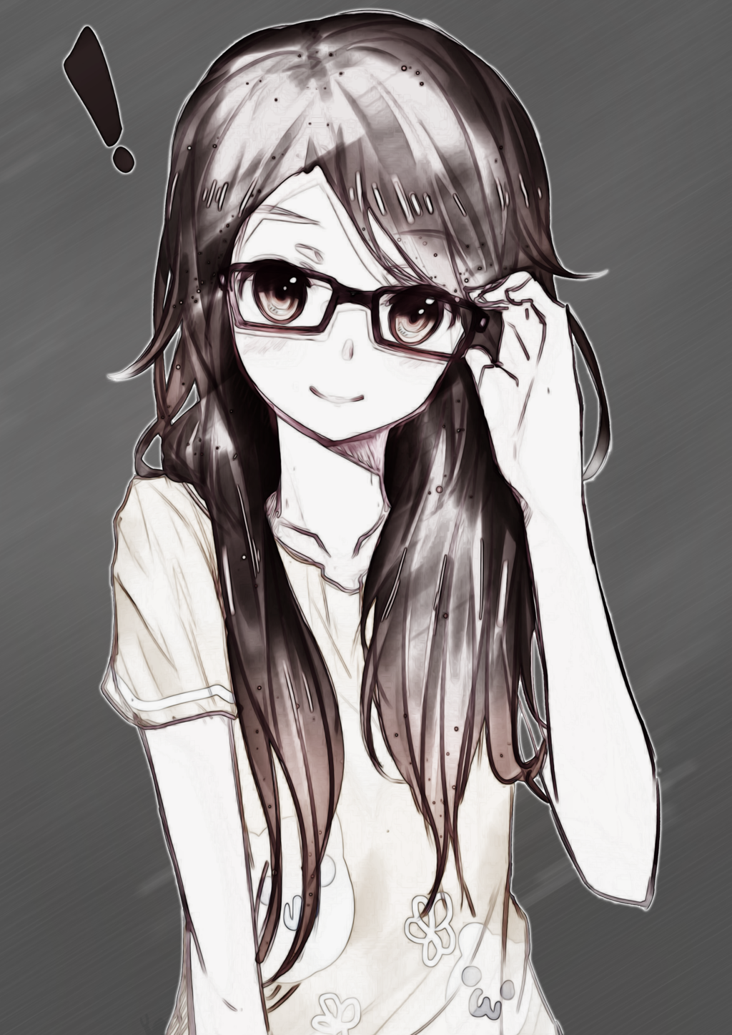 1024x1448 Cute Nerdy Girl Drawing - Nerdy Girl Drawing
