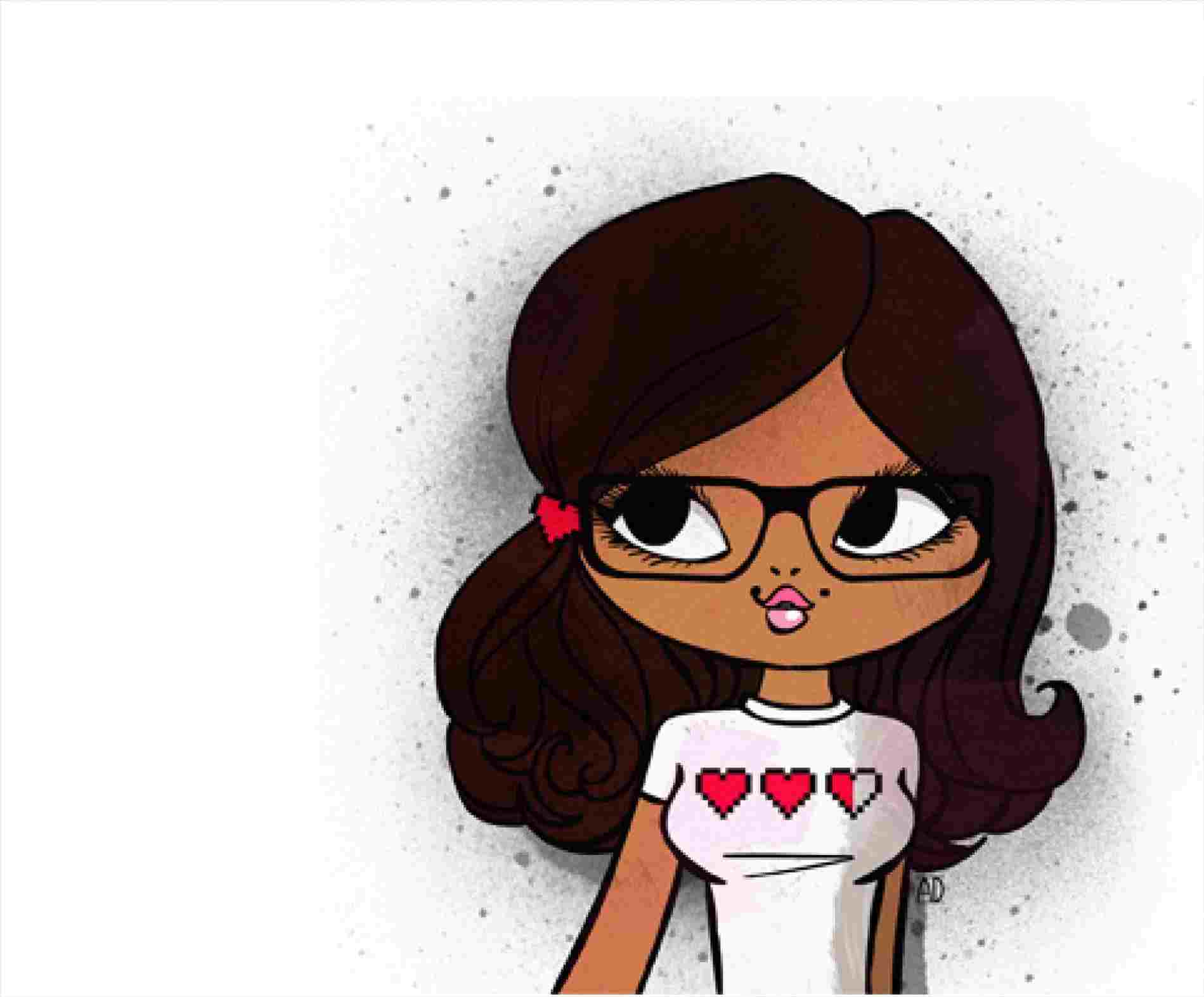 1899x1573 Geek Girl Drawing - Nerdy Girl Drawing