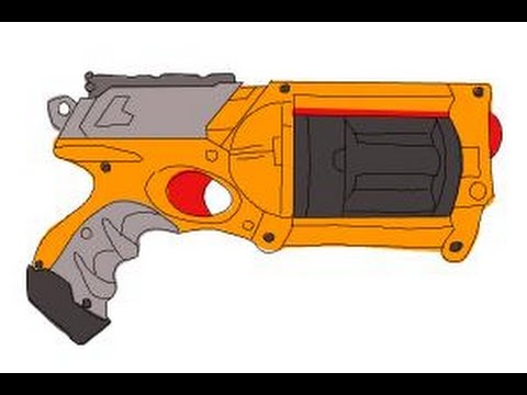 480x360 how to draw a nerf gun - Nerf Gun Drawing