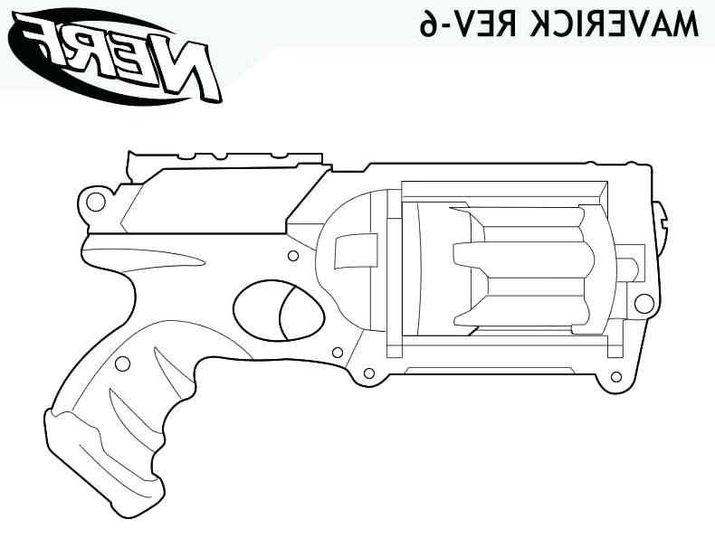 How To Draw A Nerf Gun Easy Step By Step
