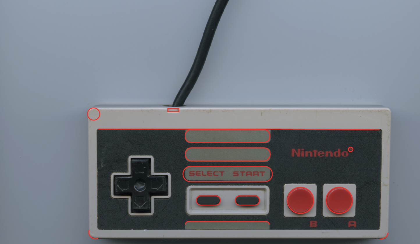 1444x839 my top view contour line drawing for a nes controller - Nes Controller Drawing