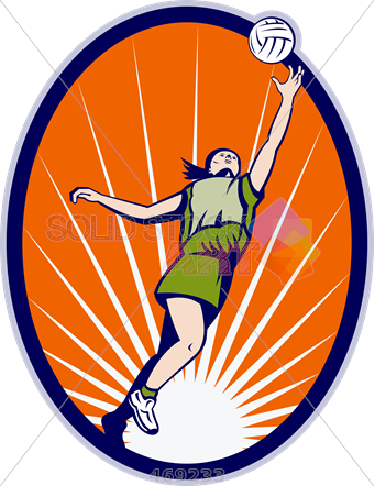 340x442 Stock Illustration Of Cartoon Drawing Of Netball Player Rebound - Netball Drawing