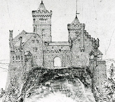 370x328 bayerische neuschwanstein castle idea - Neuschwanstein Castle Drawing