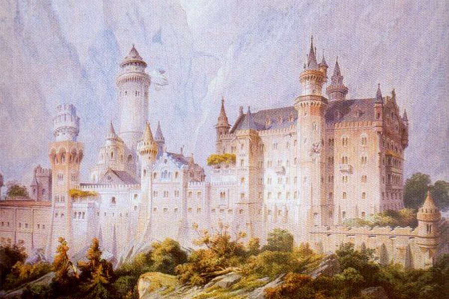 900x600 Behind The Breathtaking Neuschwanstein Castle, Sleeping Beauty's Home - Neuschwanstein Castle Drawing