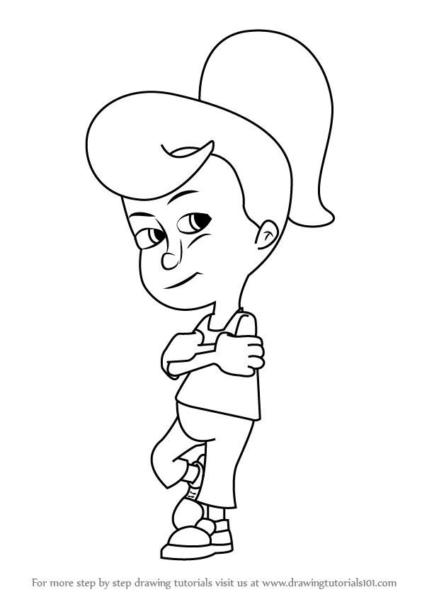 596x843 learn how to draw cindy vortex from jimmy neutron boy genius - Neutron Drawing