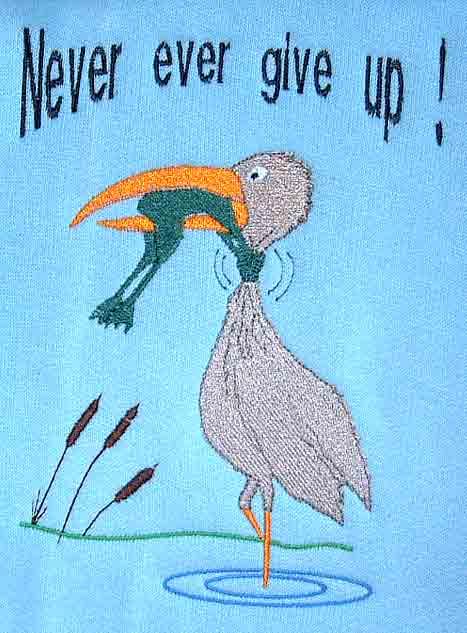 467x633 days of my life never ever give up ! - Never Give Up Drawing Frog Bird
