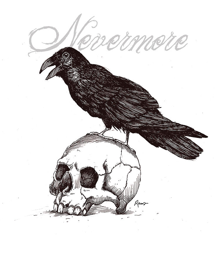 759x900 Nevermore Digital Art - Nevermore Drawing