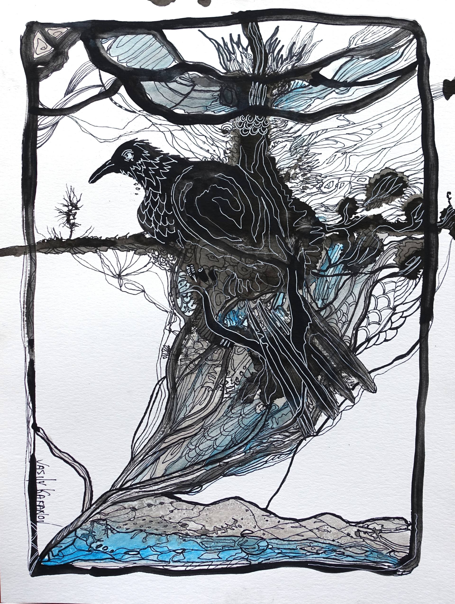 1920x2550 Nevermore Drawing - Nevermore Drawing