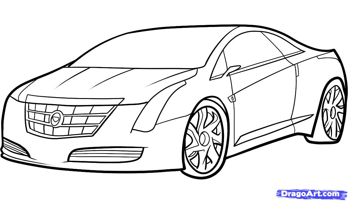 1147x664 how to draw a cadillac elr, cadillac elr, step - New Car Drawing