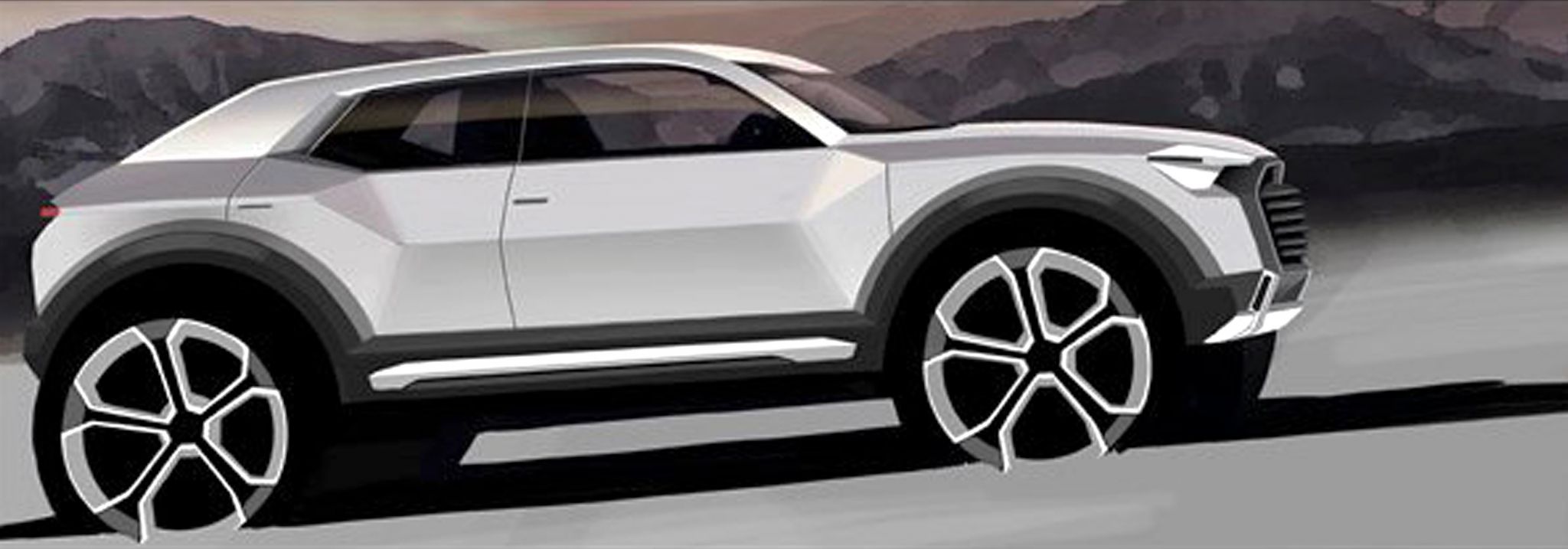 2048x717 New Year, New Cars - New Car Drawing