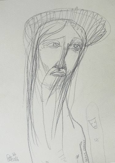 375x530 I Am Who I Am - New Drawing Of Jesus