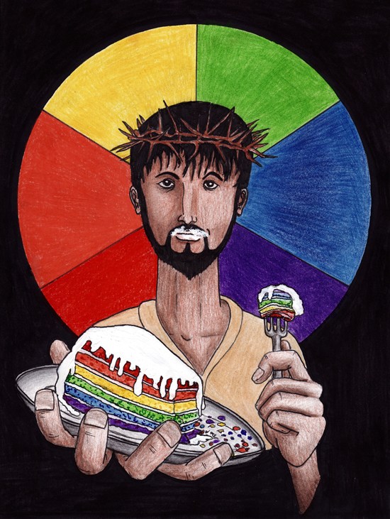 550x731 new jesus drawing them eat - New Drawing Of Jesus