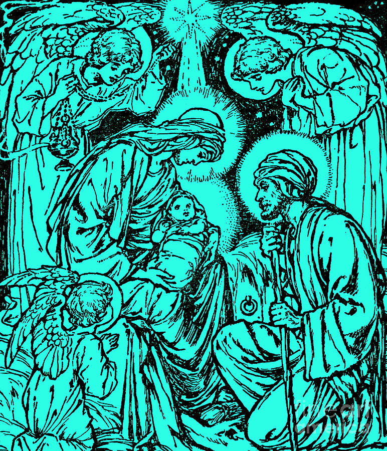 772x900 birth of jesus nativity, new testament, bible drawing - New Drawing Of Jesus