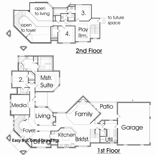 519x517 easy but good drawings house plans and cost to build luxury - New Home Drawing