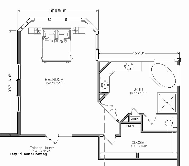 773x680 easy house drawing simple house floor plan lovely how to draw - New House Drawing